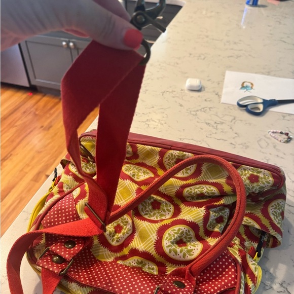 Petunia Pickle Bottom Diaper Bag. Red and Yellow Women's Diaper Bag - Picture 8 of 10